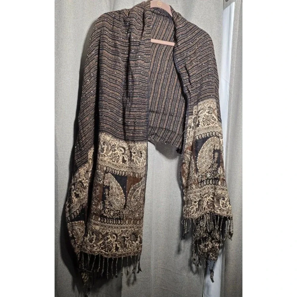 Womens Paisley Scarf Shawl